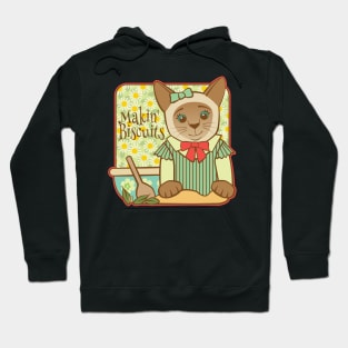 Siamese Cat Making Biscuits Hoodie